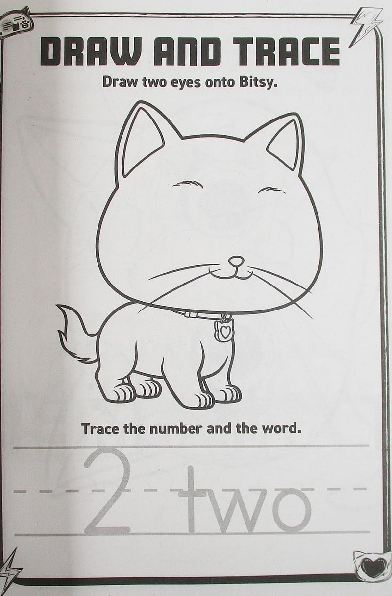 Making the Grade Super Kitties Coloring and Activity Book with Stand-Up Character on Back - 80 Pages, Purple - Image 3
